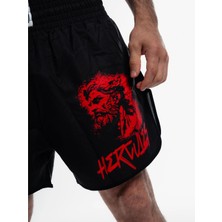 Hercules Fight Gear Muay Thai & Mma Şortu – Siyah / Kırmızı