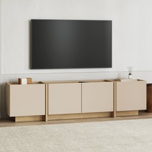 Rani Mobilya Rani Home Tv Ünitesi Vizon - Safir Meşe 180 cm AA-5840