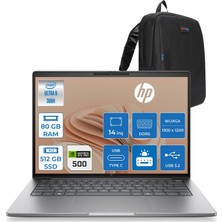 Hp Zbook 8 G2I Ws Intel Core Ultra9 386H Aı 80GB Ddr5 512GB SSD 6GB/RTXPRO500 Blackwell 14 Inç Wuxga (1920 x 1200) IPS 300NIT Freedos Taşınabilir Mobil Iş Istasyonu WSDN6A5EAF27+ZETTAÇANTA