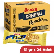 Ülker Kremalı Rondo Muzlu Bisküvi 61 gr x 24 Adet