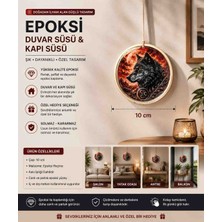 Miina Aksesuar 🐺 Epoksi Bozkurt Duvar ve Kapı Süsü – 10 cm
