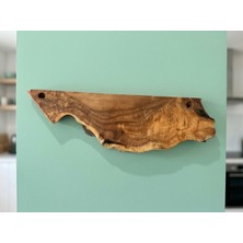 Rusticwood El Yapımı, Doğal Ahşap, Ceviz Ağacı, Rustic Bıçak Standı-Mutfak Organizeri