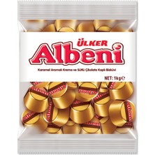 Ülker Albeni Karamelli Dolgulu Dökme Çikolata 1 kg Özel Temalı Lezzetli Atıştırmalık