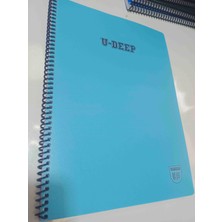 Udeep Çızgısız 72 Yaprak A4 Spırallı Defter