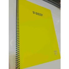 Udeep Çızgısız 72 Yaprak A4 Spırallı Defter
