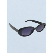 Mise Aksesuar Siyah Cat Oval Unisex Güneş Gözlüğü UV-400