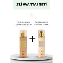 Wemara Taşlı Body Mist  Sunshine Gri Taş+Wemara Taşlı Body Mist Gold Kissed Gold Taş
