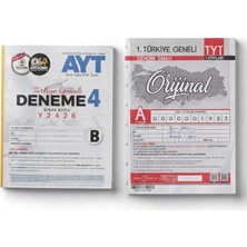 Özdebir  Tyt Ayt Türkiye Geneli Deneme Seti 2 Kitap Ayt Deneme 4 + Orijinal Yayınları Tyt 1. Türkiye Geneli Deneme Yks Sınav Hazırlık