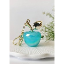 Halley Concept Turkuaz Elma Figürlü Charm Anahtarlık 11X4 cm