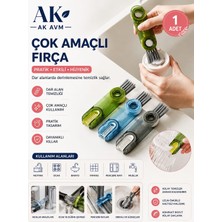 Ak Avm 3 Fonksiyonlu Pratik Şişe Temizleme Fırçası Çok Amaçlı Temizlik Fırçası