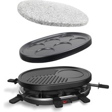 Leogreen Elektrikli Raclette Izgara 4'ü 1 Arada 8 Kişilik, 900 W