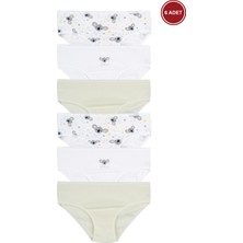 Koza İç Giyim Kız Çocuk Pamuklu Fitilli 6'lı Desenli Slip