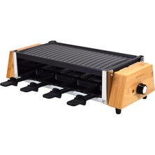 Syntrox Almanya Raclette Izgara Seti Murtel, Çıkarılabilir Plakalarla 1200W, Yapışmaz Kaplama, Plaka Izgarası, Çalışma Gösterge Işığı, Temizlemesi Kolay, Paslanmaz Çelik Kapak