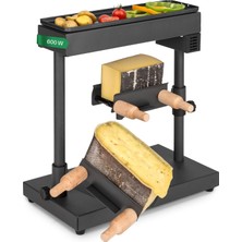 Paslanmaz Çelik Peynir Eriticili Klarstein Raclette Izgara - Tek Parça Halinde Peynir Için Döndürülebilir ve Ayarlanabilir, Sağlam Isviçre Cihazı, 600W Küçük Eritici