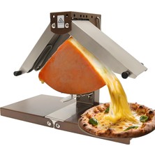 Dnepeı Hızlı Isıtma Ticari Peynir Eritici, Yarım Peynir Peyniri Için Ayarlanabilir Çubuklu 1000W Paslanmaz Çelik Raclette Izgara, Yoğun Restoran Mutfağı Için Ideal