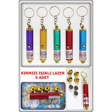 TAN EXPRESS 5 Adet Kedi-Köpek Lazeri Yer Işaretleme  (Bir Lazer 3 Pil ve 4 Başlık Içerir)