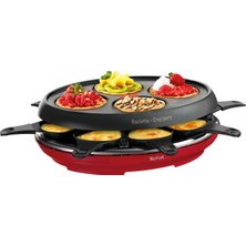 Tefal Colormania Çok Fonksiyonlu Tabak, 8 Kase, 1050 W, Kırmızı