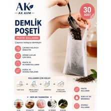 Ak Avm 30 Adet Tekli Paket Demlik Poşeti Çay Demleme Filtresi