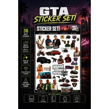 Neora Grand Theft Auto - Gta 36 Adet Stiker Seti