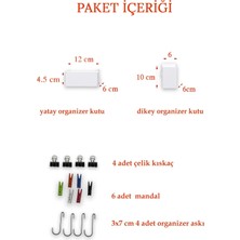 St. Morritz Beyaz Aksesuar Seti Tel Pano Metal Pano Için