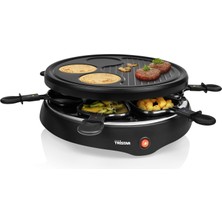 6 Tava ve Krep Alanı/çapı 25 cm Olan 6 Kişiye Kadar Tristar Raclette, RA-2998