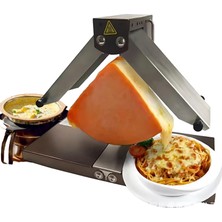 Precıstech Ev Için Raclette, Elektrikli Peynir Eritici 900W, Yapışmaz Peynir Tepsili Ayarlanabilir Raclette, Katlanabilir Kompakt