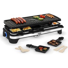 Princess Çok Fonksiyonlu Raclette Xxl 162650 - Izgara ve Raclette Ayarlanabilir Termostat 49 x 21 cm Izgara Yüzeyi Yapışmaz Kaplama 1500 Kişiye Kadar 10 Watt, Siyah