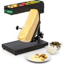 Paslanmaz Çelik Peynir Eriticili Klarstein Peynirli Raclette Izgara, Tek Parça Için Döner ve Ayarlanabilir Raclette Izgara, Sağlam Isviçre 1000W Küçük