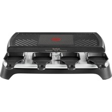 Tefal Raclette Izgara Plancha Smart, 8 Tavalı, Raclette 8 Kişilik, 1350 W, Yapışmaz Kaplamalı, Thermo-Spot, Kolay Temizlenebilir, Mat Siyah Paslanmaz Çelik, RE459812