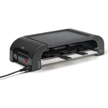 Stöckli Pizzagrill For6 Raclette, Mini Pizza ve Izgaraya Uygun Çok Fonksiyonlu Masa Pişirme Cihazı, Boyutlar: 13 x 48 x 23 Cm, 0029.02