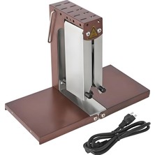 Aiodio 1000W Katlanabilir Elektrikli Eritme Istasyonu Paslanmaz Çelik Ticari Raclette Peyniri 0-90° Yarım Somun, Parça ve Blok Için Ayarlanabilir