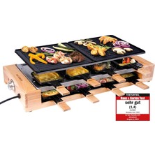 Ahşap Çerçeveli ve Ilag Kaplamalı 8 Kişilik Klamer Raclette Izgara