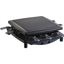 Steba Rc 2.1 Raclette, Dökme Demir Izgara Plakası, 8 Emaye Tava