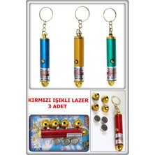 TAN EXPRESS 3 Adet Kedi-Köpek Lazeri-Yer Işaretleme  (1 Lazer 3 Pil ve 4 Başlık Içerir)