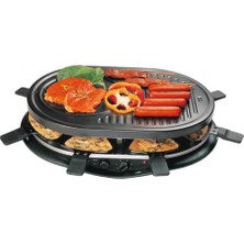 Kaufgut Raclette Oval+Izgara 'swıss' 1200W 8p Eva 022799