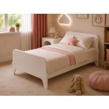 Idek Home Liva Tek Kişilik Karyola 90X190 cm – %100 Mdf Lake Boyalı – Ral 9016 Kırık Beyaz