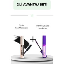 Wemara Mara Saç Maskarası  Siyah 6 ml & Mor Balyaj Saç Maskarası 6 ml