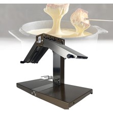 Franreader Elektrikli Raclette Peynir Eritici 1000W Ticari Yarım Yuvarlak Peynir Eritici Isıtıcı Paslanmaz Çelik Çok Fonksiyonlu Raclette Makinesi Catering Mutfakları Için