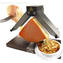 Precıstech 900W Peynir Izgarası, Çift Isıtma Bölgeli Raclette Peynir Eritici, Elektrikli Peynir Isıtıcısı, Ev Veya Restoran Için Kompakt Raclette