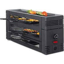 Spring - Pizza Raclette 6 - Masanız Için Siyah Izgara Tabağı, 6 Kişilik