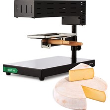Klarstein Appenzell 2g Isviçre Raclette Izgara - Peynirli Raclette, Masa Izgarası, Bağımsız Cihaz, Geleneksel Peynir Eritme, Güç: 600 Watt