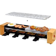 Syntrox Almanya Raclette Emaye Olert, Çıkarılabilir Plakalı, Masa Izgarası, 4 Kişilik, Yapışmaz Kaplamalı, 600 Watt, Yapışmaz Kaplamalı, Raclette Izgara, Izgara Aksesuarları, 4 Kg, Elektrikli Izgara