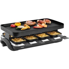 Trisa Raclette Supreme 8 Izgara, 1500W, 8 Tava, Dökme Alüminyum Plaka