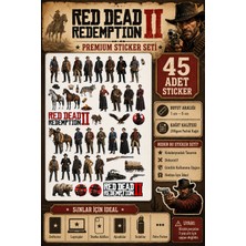 Neora Red Dead Redemption 45 Adet Sticker Seti