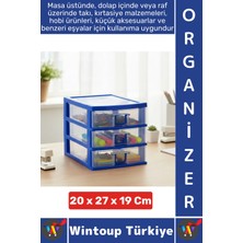 St. Morritz #takıorganizer Dayanıklı Plastik Masa Üstü Dolap Raf Küçük Eşya 3 Çekmeceli Komidin Mini Organizer