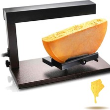 Generic Ticari 750W Raclette Peynir Eritici - Kafeler ve Cateringler Için Ayarlanabilir Açılı, Yarım Tekerlekli Yapıcı ve Hızlı Isıtmalı Elektrikli Nacho Peynir Dispenseri