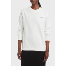 Tommy Jeans Tommy Hilfiger Logolu Pamuklu Regular Fit Bisiklet Yaka Sweat Kadın Sweat DW0DW22829 Ybl