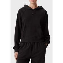 Tommy Jeans Tommy Hilfiger Logo Işlemeli Regular Fit Kapüşonlu Sweat Kadın Sweat DW0DW22825 Bds