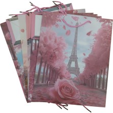 Misyon Karton Hediyelik Çanta (Hediye Çantası) 26X32 Cm (12 Li Paket) Msy-3613