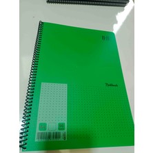Udeep 96 Yaprak Çızgısız A4 Spırallı Notebook Defter